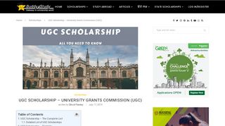 
                            5. UGC Scholarship - The Complete List, Eligibility, Rewards, Application - Ugc Scholarship Portal