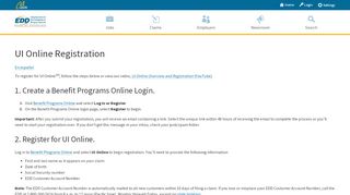 
                            7. UI Online Registration - EDD - CA.gov