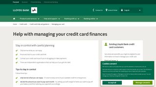 
                            2. UK Credit Cards - Managing Your Credit Card - Lloyds Bank - Portal To Lloyds Credit Card