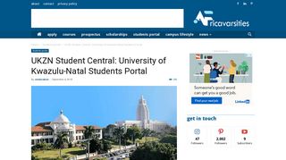 
                            5. UKZN Student Central: University of Kwazulu-Natal Students ... - Ukzn Student Central Portal
