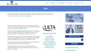 Ulta Application | 2020 Careers, Job Requirements ... - Ulta Careers Sign In