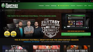
                            2. Ultimate Fantasy Football Draft Kit - Fantasy Footballers Podcast - Ultimate Draft Kit Portal