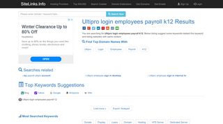 Ultipro login employees payroll k12 Results For Websites Listing - K12 Hr Portal Ultipro