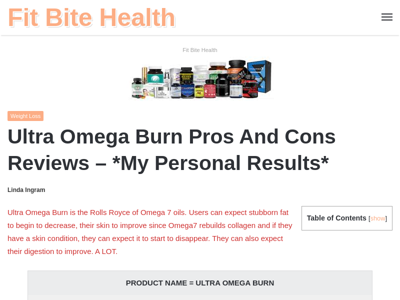 
                            2. Ultra Omega Burn Pros And Cons Reviews - *My Personal Results*