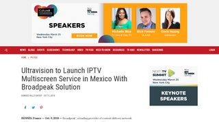 
                            9. Ultravision to Launch IPTV Multiscreen Service in Mexico With ... - Mexico Iptv Portal