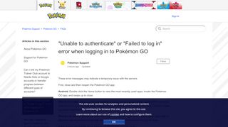 
"Unable to authenticate" or "Failed to log in" error when ...
