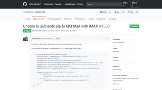 
                            8. Unable to authenticate to QQ Mail with IMAP · Issue #1332 ... - Qqmail Portal