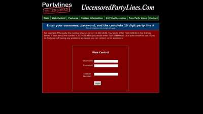 uncensoredpartylines.com - Web Control