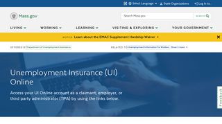 
                            5. Unemployment Insurance (UI) Online | Mass.gov - Https Uionline Detma Org Employer Core Portal Aspx