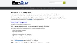 
                            8. Unemployment: WorkOne Southeast - Indiana Workforce Development Login