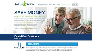
UNI-CARE Dental Discount Plan | SavingsForSeniors.com  
