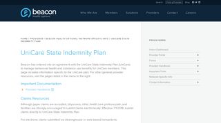 
UniCare State Indemnity Plan | Beacon Health Options  
