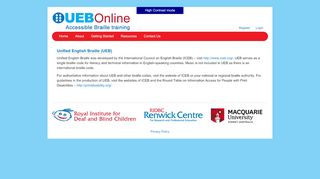
                            6. Unified English Braille (UEB) - UEB Online - Ueb Online Portal