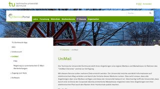UniMail - ServicePortal - TU Dortmund