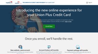 
Union Plus Credit Card - Capital One  
