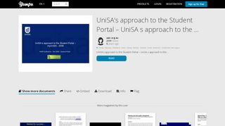 
                            8. UniSA's approach to the Student Portal – UniSA s approach to ... - Celusa Student Portal Login