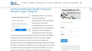 
                            6. United Healthcare Health Products Benefit | Login / Register - Health Products Benefits Com Login