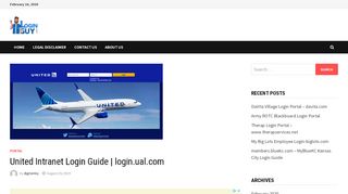 United Intranet Login Guide  login.ual.com - Loginguy.com