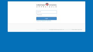 
                            1. United States Appraisals Login - United States Appraisals Appraiser Portal