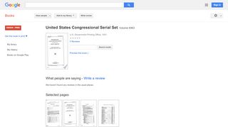 
United States Congressional serial set
