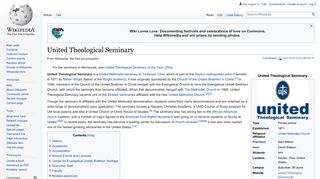 
                            3. United Theological Seminary - Wikipedia - United Theological Seminary Student Portal