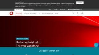 
Unitymedia ist jetzt Teil von Vodafone  
