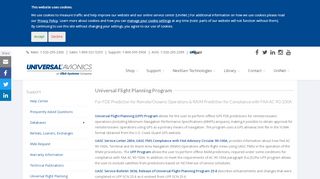 
                            7. Universal Flight Planning - Universal Avionics - Universal Flight Planning Portal