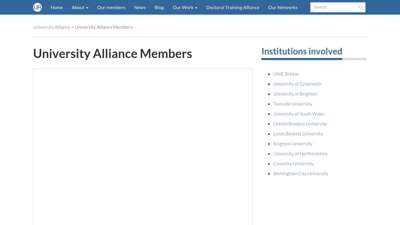 University Alliance Members  University Alliance