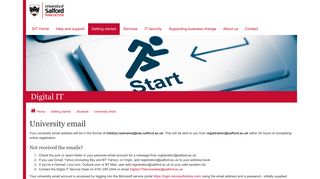 
                            3. University email | Digital IT | University of Salford, Manchester - Salford Email Portal