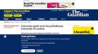 
                            8. University guide 2020: Royal Holloway, University of London ... - Royal Holloway Email Portal