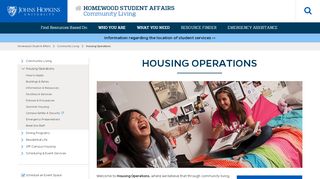 
                            5. University Housing - Homewood Student Affairs - Johns Hopkins ... - Jhu Housing Portal