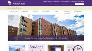 
                            1. University Housing | University of Wisconsin ... - UW-Whitewater - Uww Housing Portal