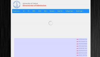 
                            4. University of Calicut | Directorate of Admission - Calicut University Online Registration Portal