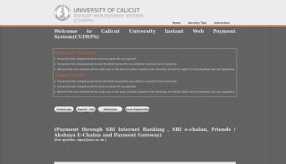 
                            2. University of Calicut | E-payment - Cupbonline Uoc Ac Cupbonline Online Portal