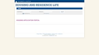 
                            3. University of Dayton - StarRez Portal - Housing Application Portal - Ud Housing Portal