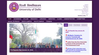 
                            8. University of Delhi: Home - Du Student Portal