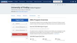 
                            5. University of Findlay - Online MBA Program - US News - University Of Findlay Blackboard Portal