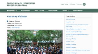 
                            5. University of Florida « Summer Health Professions Education ... - Smdep Portal
