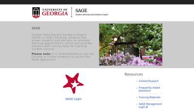 University of Georgia - SAGE