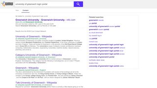 
university of greenwich login portal - WOW.com - Content Results  
