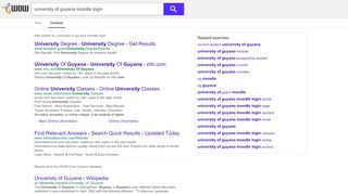
                            8. university of guyana moodle login - WOW.com - Content Results - Uog Edu Gy Current Student Portal