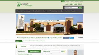 
                            4. University of Karachi : Welcome - Uok Admission Portal