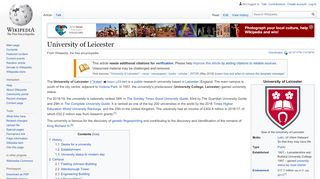 
                            13. University of Leicester - Wikipedia - Leicester Uni Email Portal