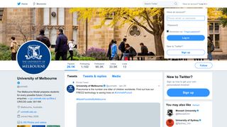 
                            6. University of Melbourne (@unimelb) | Twitter - Unimelb Discovery Portal