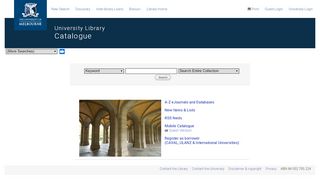 
                            3. University of Melbourne Library AirPAC - Unimelb Discovery Portal