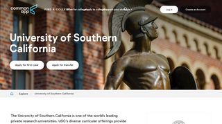 
                            8. University of Southern California - Common App - Usc Undergraduate Portal