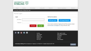 
                            1. University of Stirling Portal - University Of Stirling Student Portal