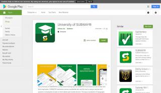 
                            2. University of SUBWAY® - Apps on Google Play - Subway Partners Login Portal