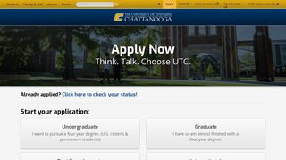 
                            8. University of Tennessee Chattanooga | Admissions ... - UTC.edu - Utc Student Portal