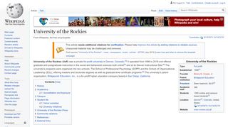 
                            6. University of the Rockies - Wikipedia